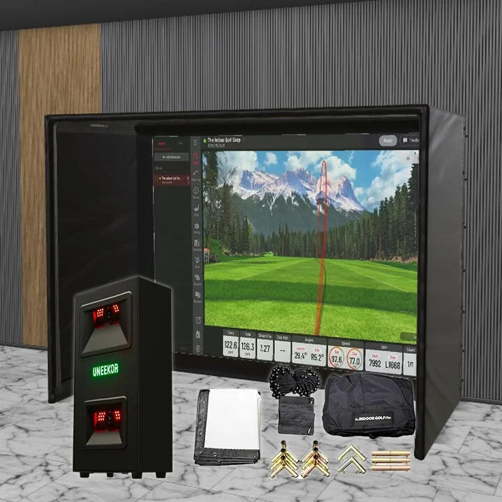 Uneekor EYE Mini LITE SIG DIY Golf Simulator Studio Package - Image 9
