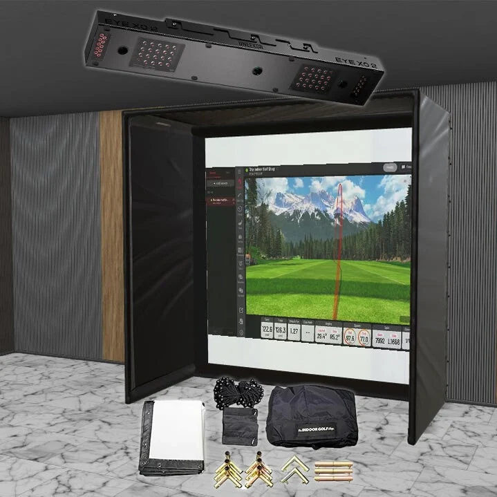 Uneekor EYE XO2 SIG DIY Golf Simulator Studio Package - Image 8